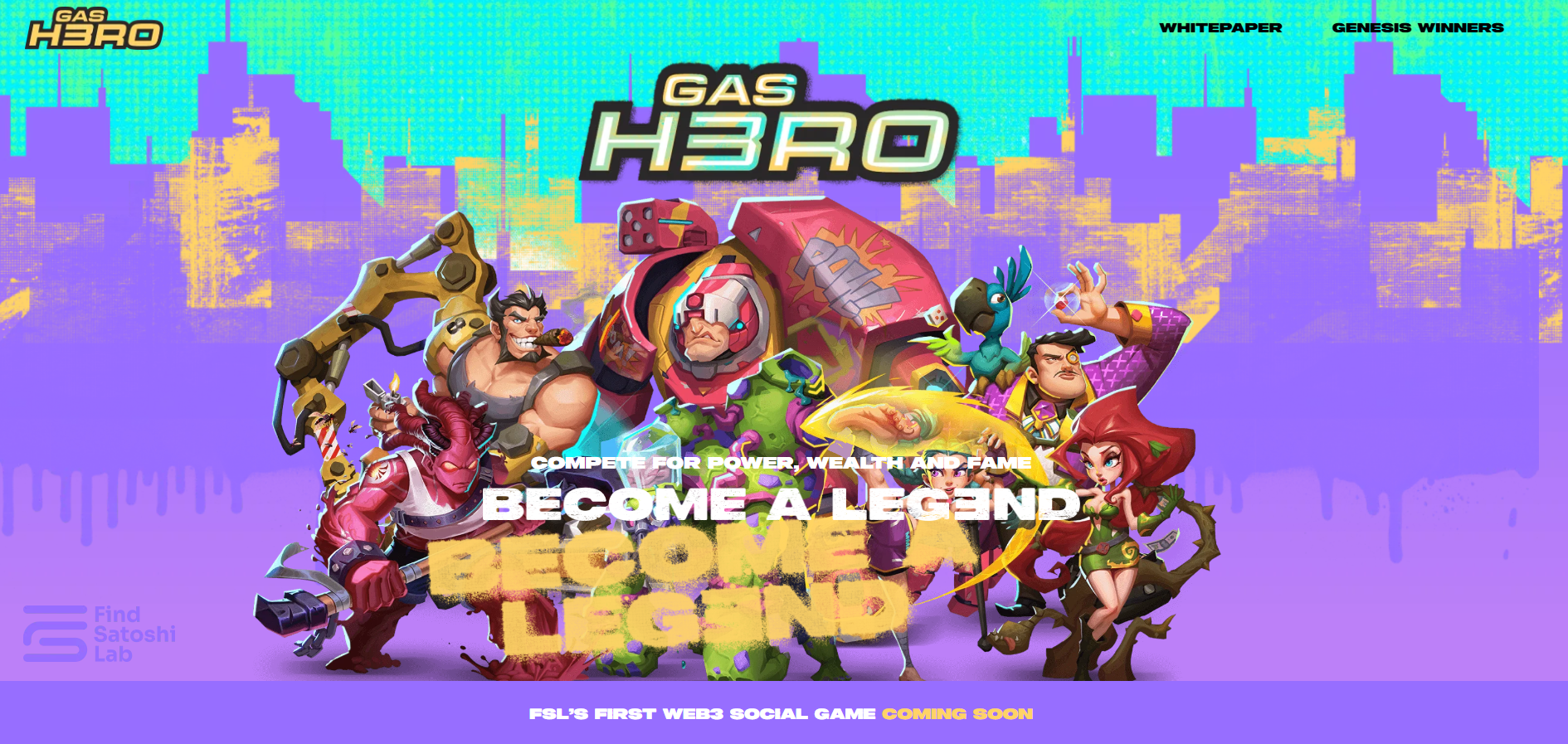 Gas Hero - Find Satoshi Lab's second official game after StepN