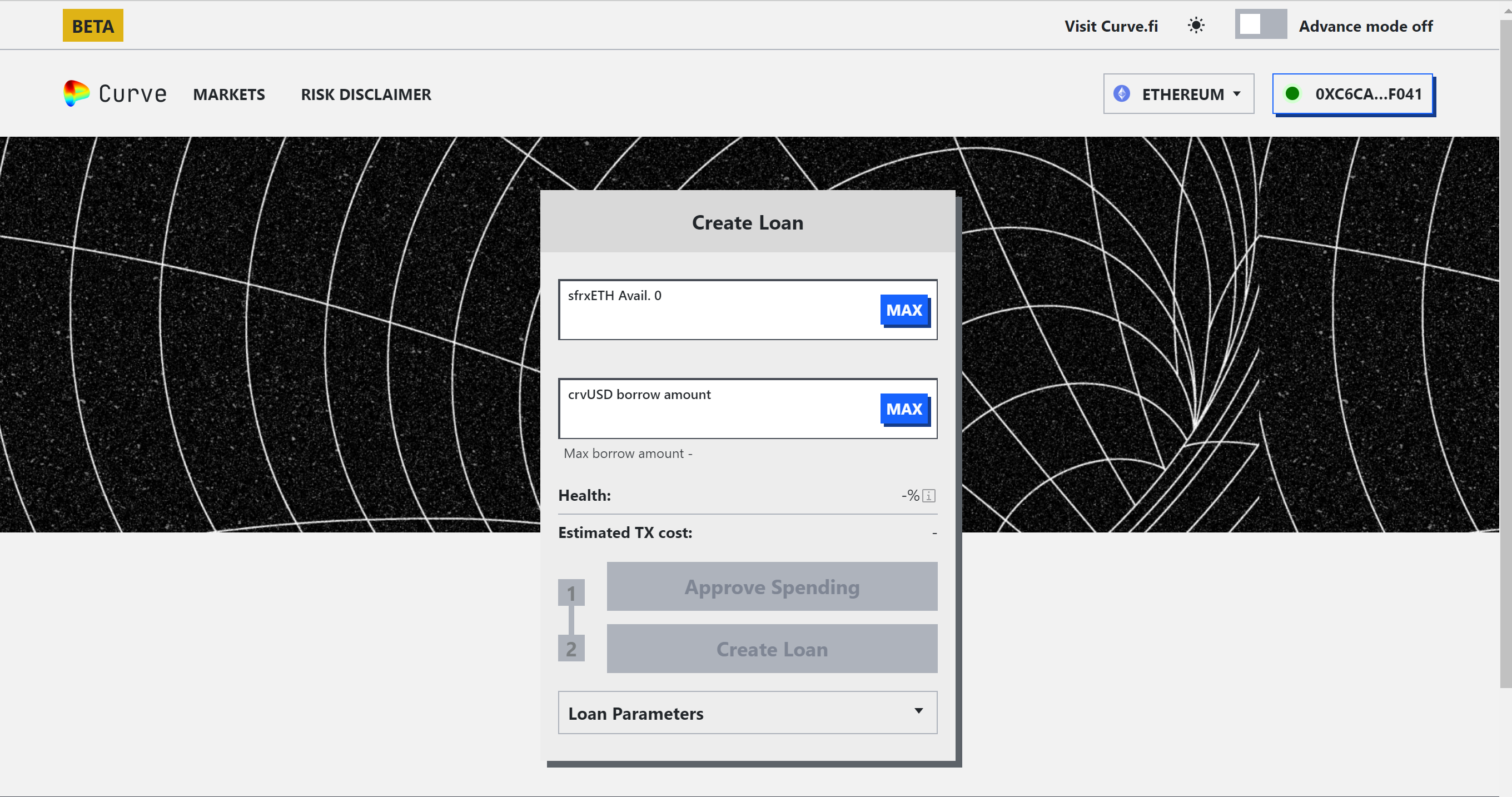 crvusd beta ui