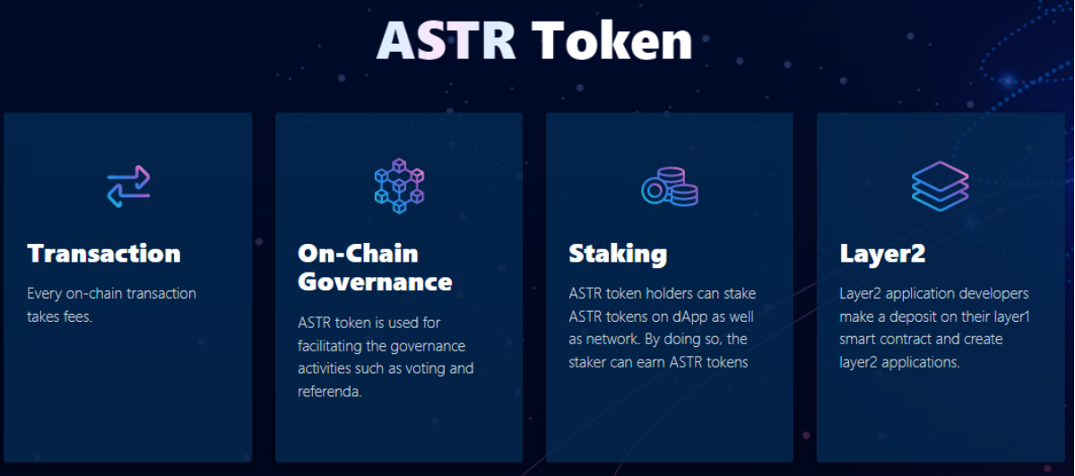 ASTR Token Usecase