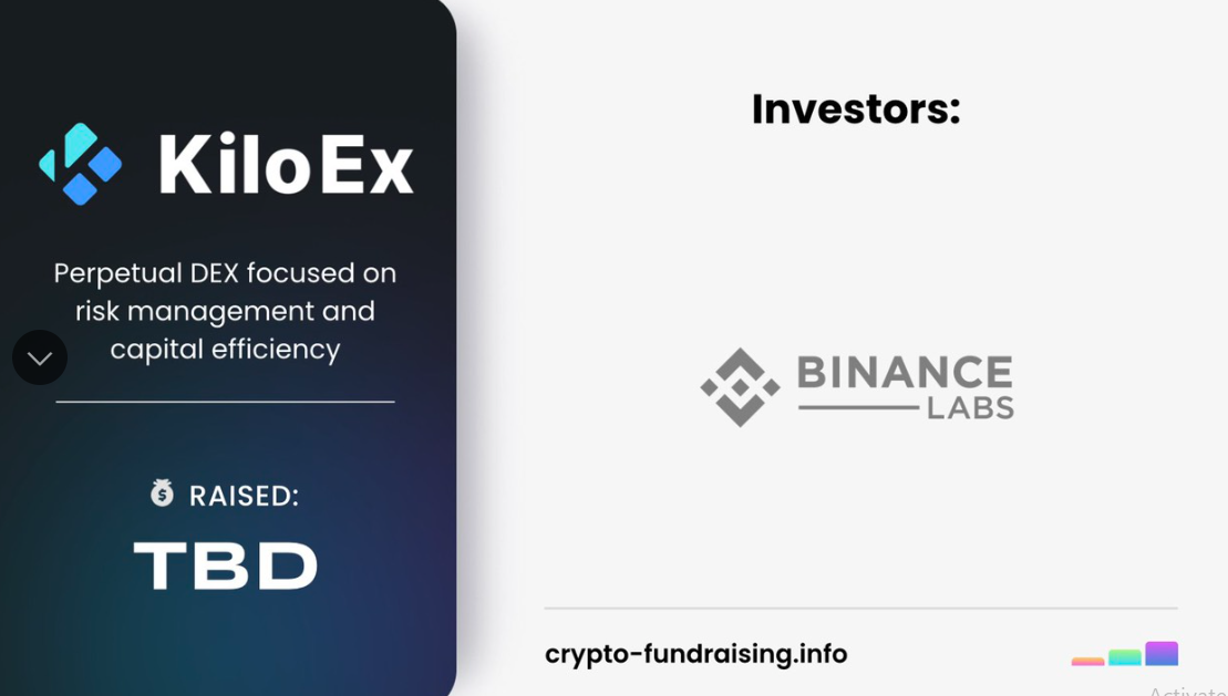 KiloEx is invested by Binance Lab